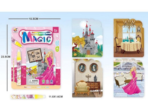 07866 - Kouzelné malování, princezny, 16 x 14 cm