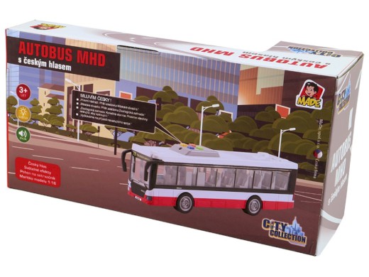 09022 - Autobus na setrvačník, mluví česky, hlásí zastávky, CZ design