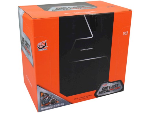 Auto sportovní v boxu, 24 ks v display boxu, 10 cm