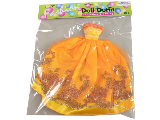59728 - Šaty plesové pro panenku, 21 druhů - mix, 26 cm