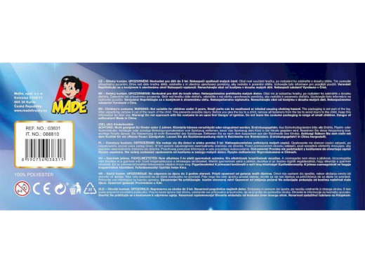 03831 - Šaty na karneval - démon, 92-104 cm