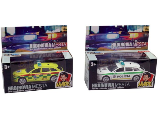 06442 - Policie, ambulance,SK 11cm, pullback