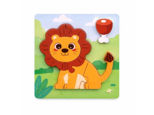 Puzzle zvířátka, 15 x 15 cm