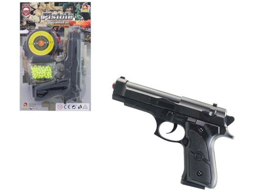 67509 - Pistolka na kartě s náhradními kuličkami