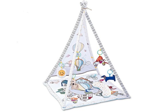 11464 - Podložka - stan, s hudbou a doplňky,  85 x 85 x 112 cm