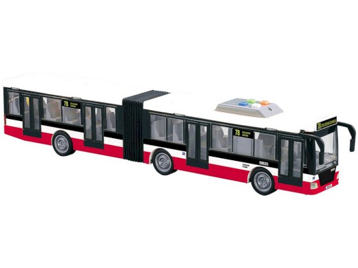 09023 - MaDe Autobus na setrvačník 44 cm, mluví česky, hlásí zastávky, CZ design