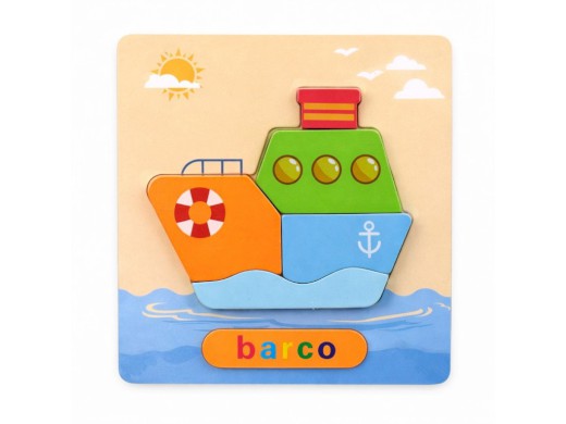 Puzzle dřevěné, 15 x 17,5 cm