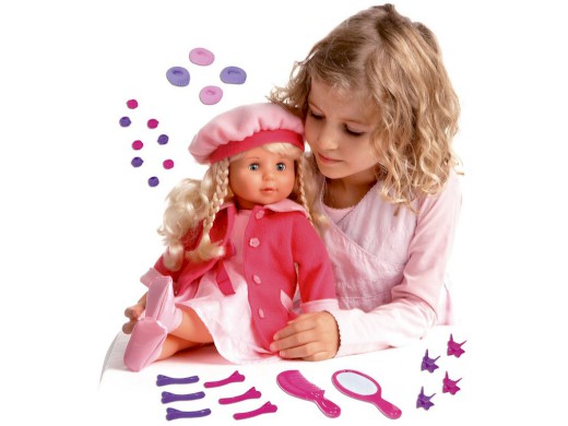 62307 - MaDe Panenka Adélka 100 funkcí, 45cm, růžová