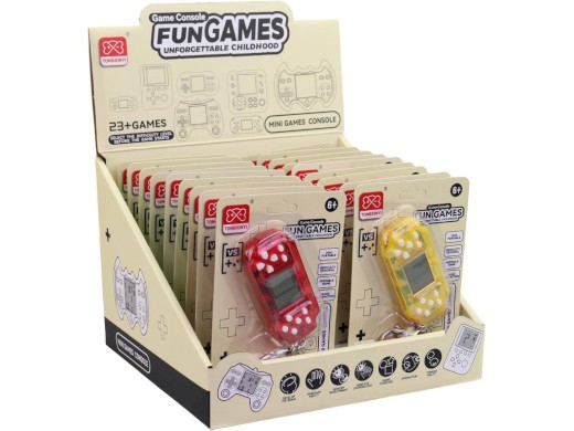 Elektronická hra, 18 ks v display boxu, na baterie
