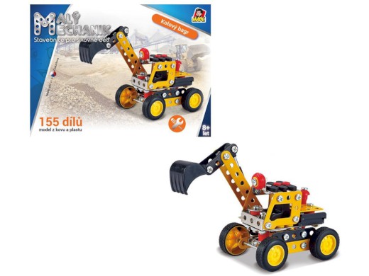 08334 - MaDe Malý mechanik  - Bagr,  155 ks