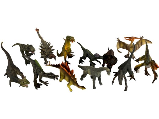 Dinosaurus, 12 ks v boxu,  15 cm