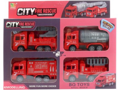 14151 - Auto hasičská, zpětný chod  12,5 x 4,5 x 6 cm