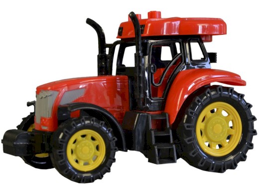 00921 - Traktor s českým hlasem, světlo zvuk, na setrvačník, 14 cm