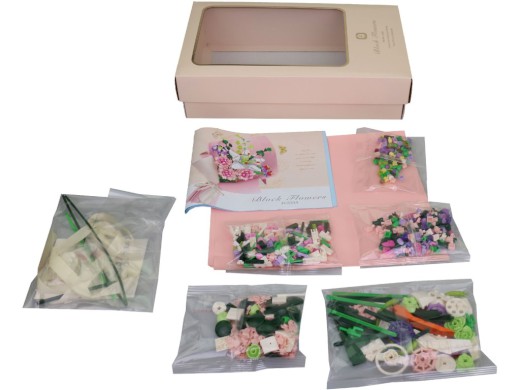 20508 - Stavebnice, kytice, 514 dílů