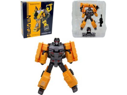 16338 - Robot, transformace, jeřáb, 13 x 6 x 18 cm