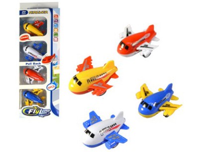 05729 - MaDe Letadlo, zpětný chod, 4 ks, 9 x 29 cm