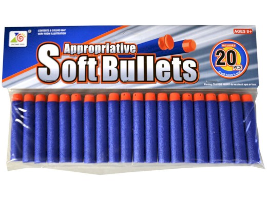 00306 - Náboje softové, 20 ks, 16 x 28 cm