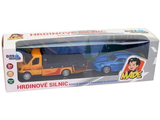 14855 - Auto odtahovka kovové, na zpětný chod, 22 x 5,5 x 5,5 cm