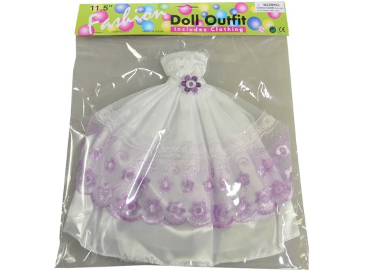 59728 - Šaty plesové pro panenku, 21 druhů - mix, 26 cm