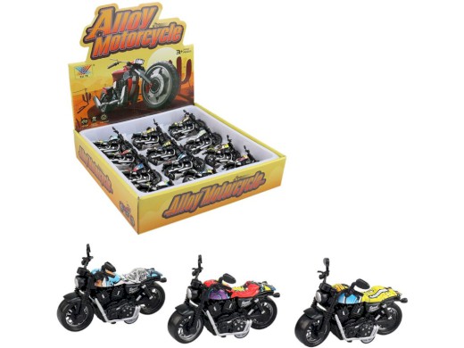 13075 - Motorka, 12 ks v boxu, 9 x 6 x 5 cm