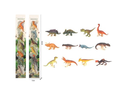 11174 - MaDe Dinosauři, 6 ks, 7x4x46cm