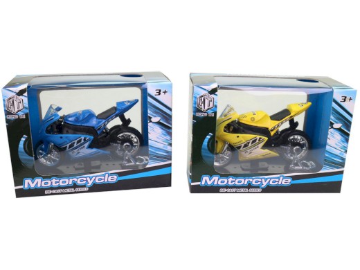 14847 - Motorka závodní kovová, 11 cm