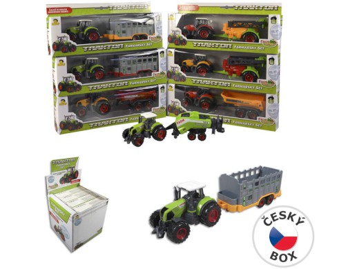 90773 - Traktor s přívěsem 27 cm