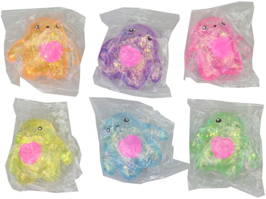 Medvídek v sáčku s srdíčkem, 8cm, 12 ks v boxu