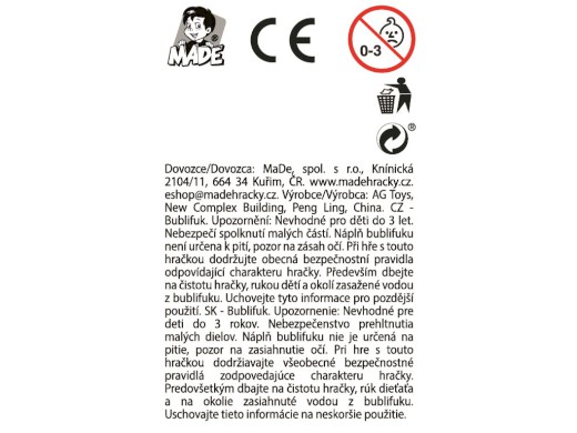 Bublifuk zvířátko, 12 ks v display boxu