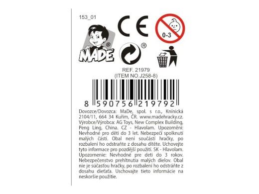 Kostka magická 6 kusů v display boxu