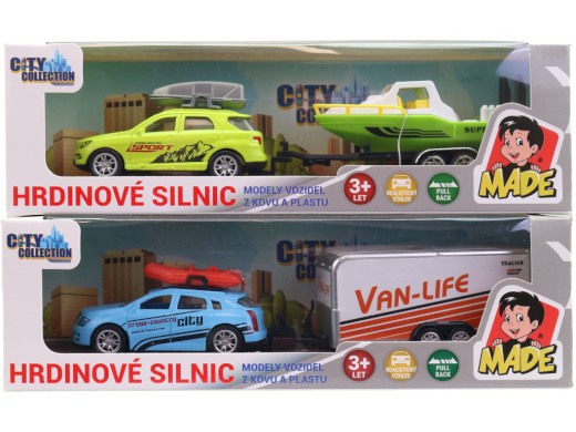 Auto s přívěsem, 19 cm