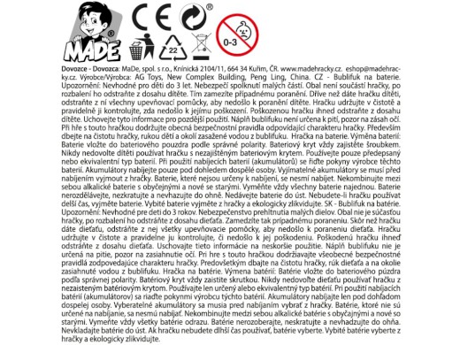 Bublifuk pistole, na baterie, 31 cm