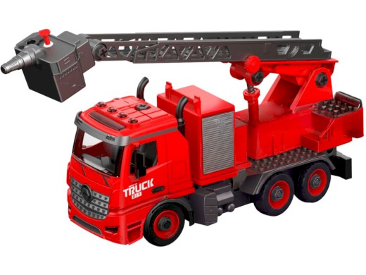 Auto hasiči k sestavení, světlo a zvuk, baterie, 30 cm
