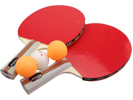 Rakety ping pong set + 3 míčky, 25 cm