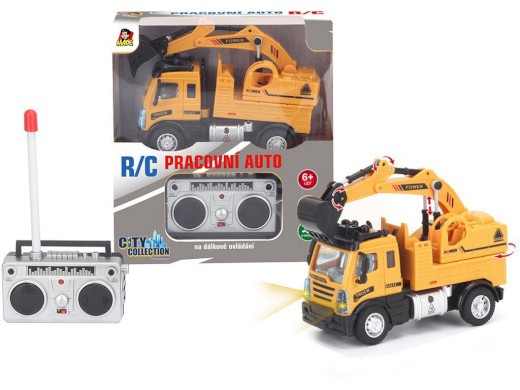 08445 - Bagr na dálkové ovládání, 4 kanál, 13,5 x 6 x 19,5 cm