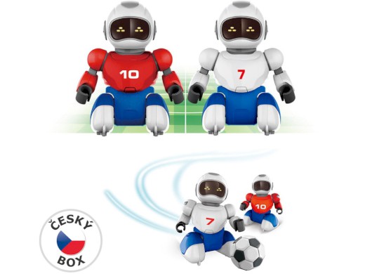 00925 - Robofotbal na dálkové ovládní, 2 ks + 2 branky, 36 x 24 cm