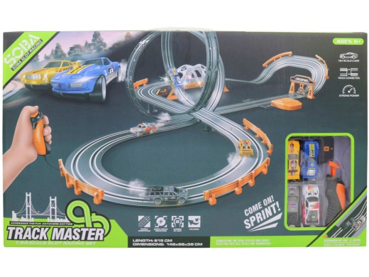 Autodráha, 146 x 92 x 38 cm, 615 cm, adaptér/baterie