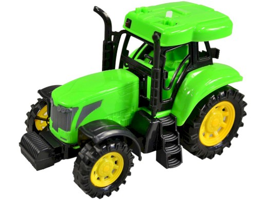 00921 - Traktor s českým hlasem, světlo zvuk, na setrvačník, 14 cm
