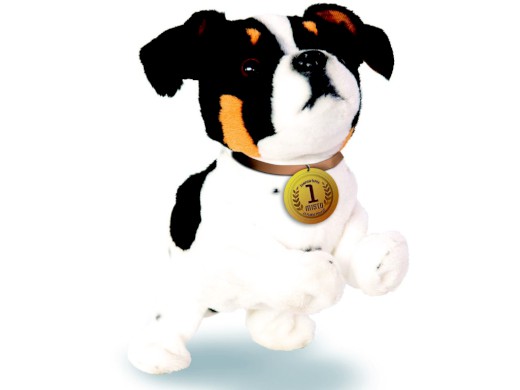 74811 - MaDe pejsek Ťapka 23 cm, černobílý