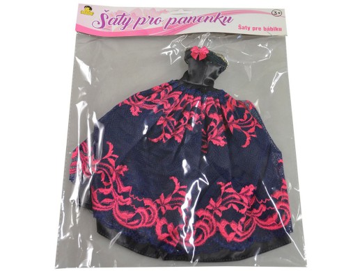 59728 - Šaty plesové pro panenku, 21 druhů - mix, 26 cm