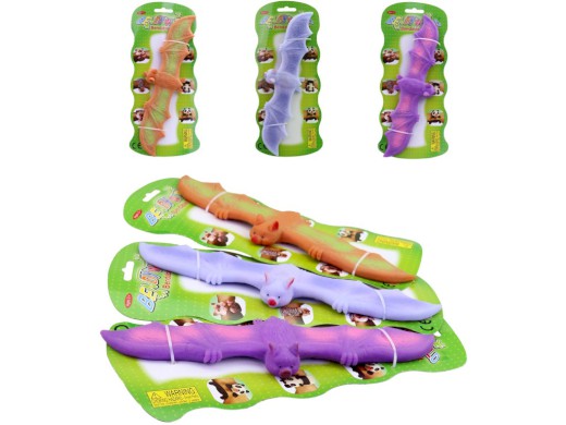 Náramek netopýr barevný na kartě, 25 cm