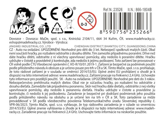 Auto na ovládání 26cm