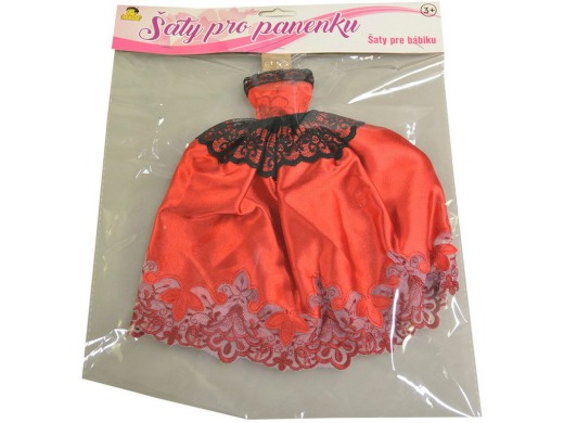 59728 - Šaty plesové pro panenku, 21 druhů - mix, 26 cm