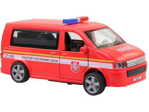 Auto, hasičská dodávka, CZ design i box