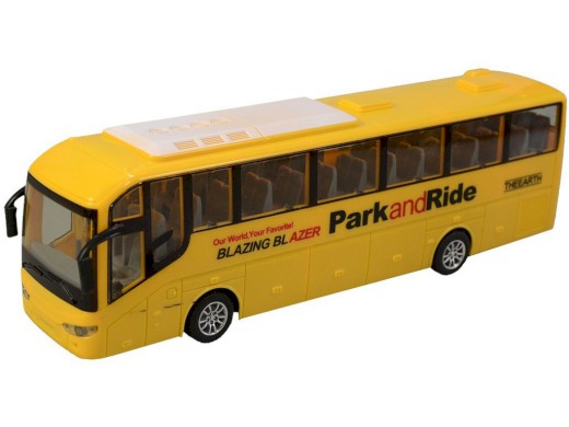 07753 - Autobus na dálkové ovládání, 4 kanál, se světlem, 27mhz, 40 x 13 x 13 cm