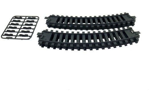 20536 - Koleje sada, 22 cm, zatáčka 6 ks, spojky