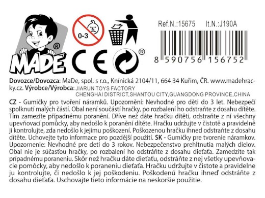 Gumičky s nástrojem, 150 ks