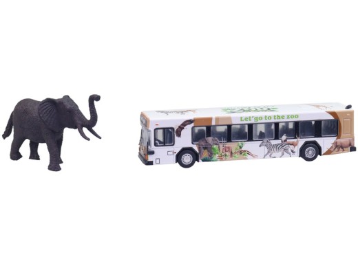 Autobus safari a zvířátko