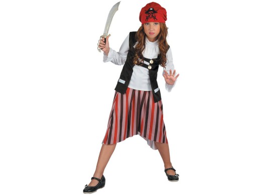 00987 - Šaty na karneval - pirát, 120-130 cm