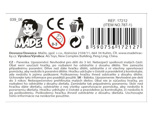 Panenka, 18 ks v display boxu 12,5 cm